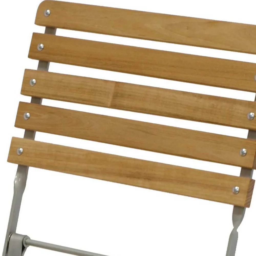 Wohnen Korbmöbel|Metall-Gartenmöbel*Robinie Klappstuhl mit Stahlgestell - Malka