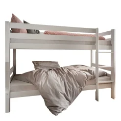 Kinder Wohnen Robustes Etagenbett in Weiß - Polar