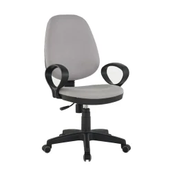 Wohnen Rollbarer Computerstuhl in Grau & Schwarz - Gilverny