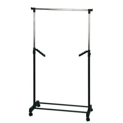 Wohnen Kleiderständer|Herrendiener*Rollen Kleiderständer Veshara in Schwarz