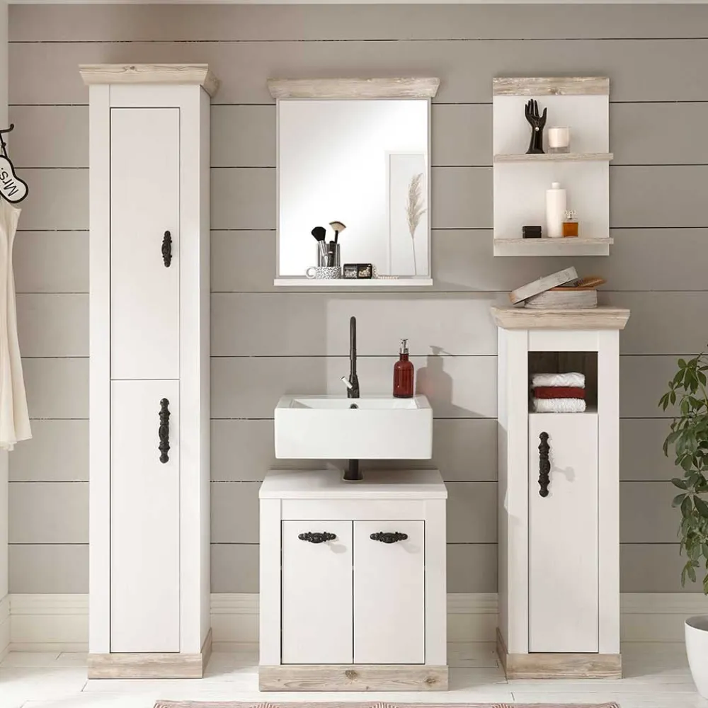 Wohnen Romantik Country Badezimmer Möbel - Doules (fünfteilig)