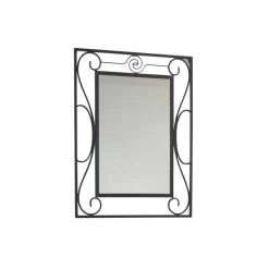 Wohnen Spiegel|Flurspiegel*Romantischer Wandspiegel Bairika mit Metallrahmen verschnörkelt