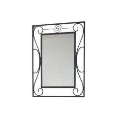 Wohnen Spiegel|Flurspiegel*Romantischer Wandspiegel Bairika mit Metallrahmen verschnörkelt