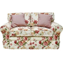 Wohnen Sofas|Sofa*Romantisches Landhaus Sofa mit Blumen Stoff - Telik
