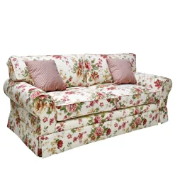 Wohnen Sofas|Sofa*Romantisches Landhaus Sofa mit Blumen Stoff - Telik
