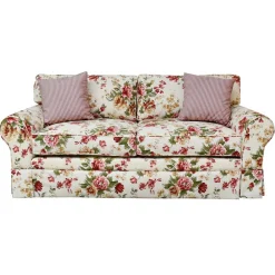 Wohnen Sofas|Sofa*Romantisches Landhaus Sofa mit Blumen Stoff - Telik