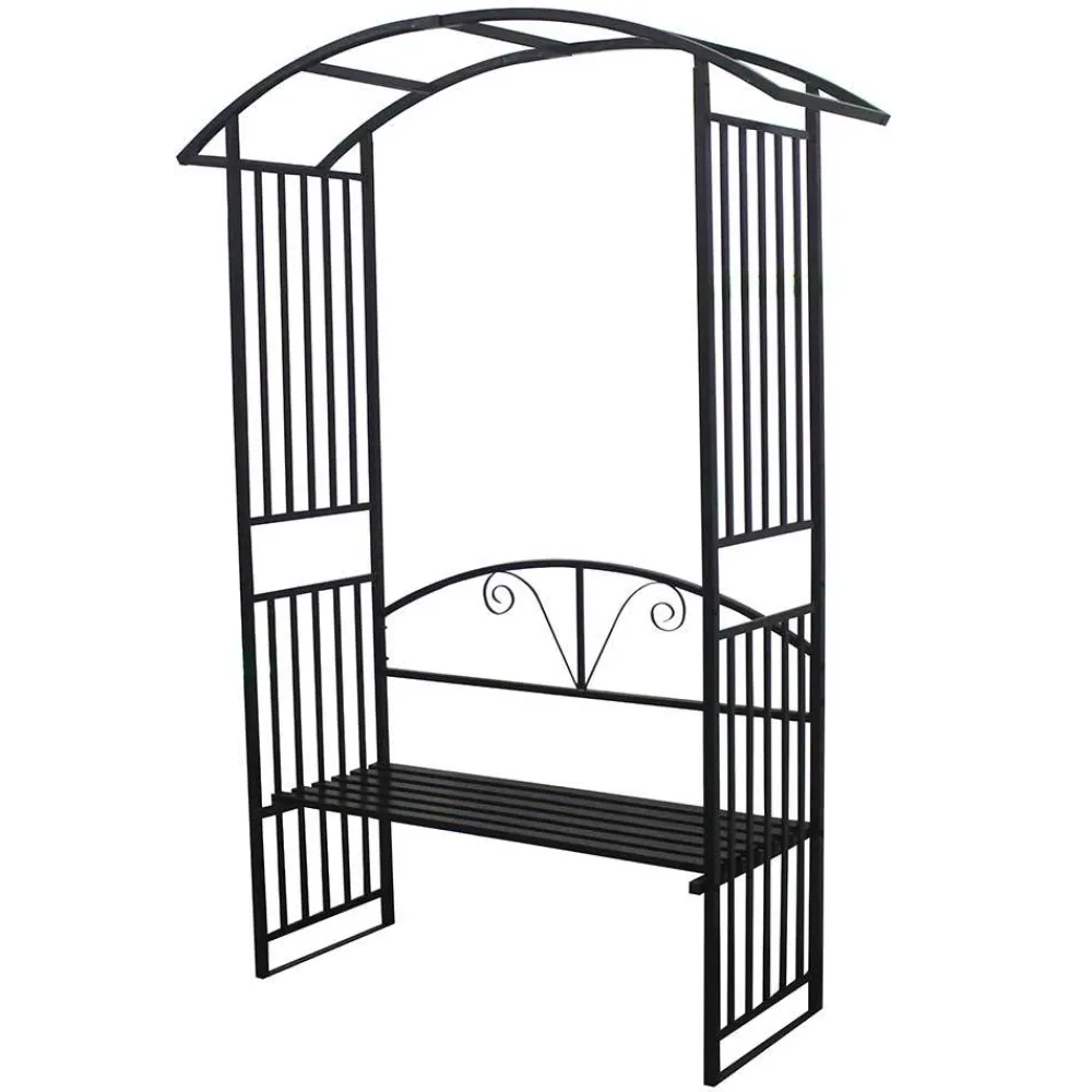 Wohnen Vintage Möbel*Rosenbogen mit Bank im Vintage Look - Barossio