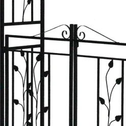 Wohnen Vintage Möbel*Rosenbogen mit Tor in Schwarz - Trado