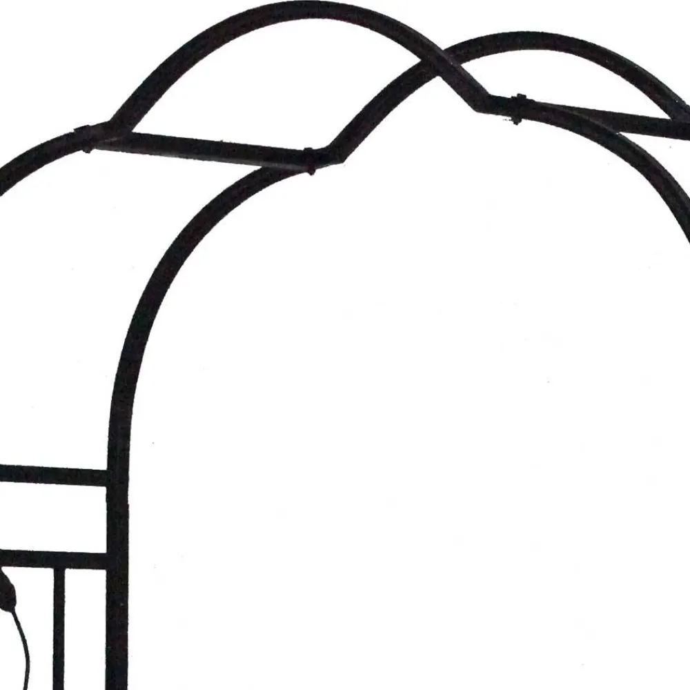 Wohnen Vintage Möbel*Rosenbogen mit Tor in Schwarz - Trado