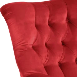 Wohnen Roter Ohrensessel aus Samtvelours - Celona