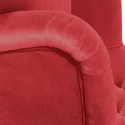 Wohnen Roter Ohrensessel aus Samtvelours - Celona