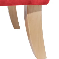 Wohnen Roter Ohrensessel aus Samtvelours - Celona