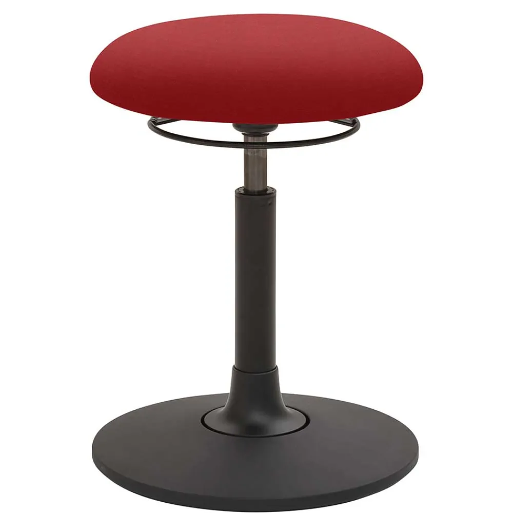 Wohnen Roter Pendelhocker durch Gasdruck höhenverstellbar - Zurico