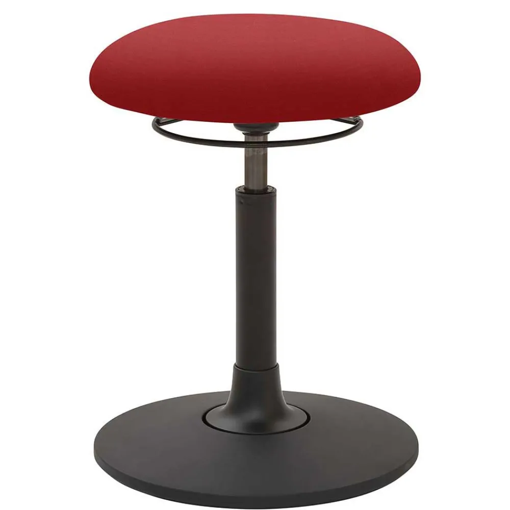 Wohnen Roter Pendelhocker durch Gasdruck höhenverstellbar - Zurico