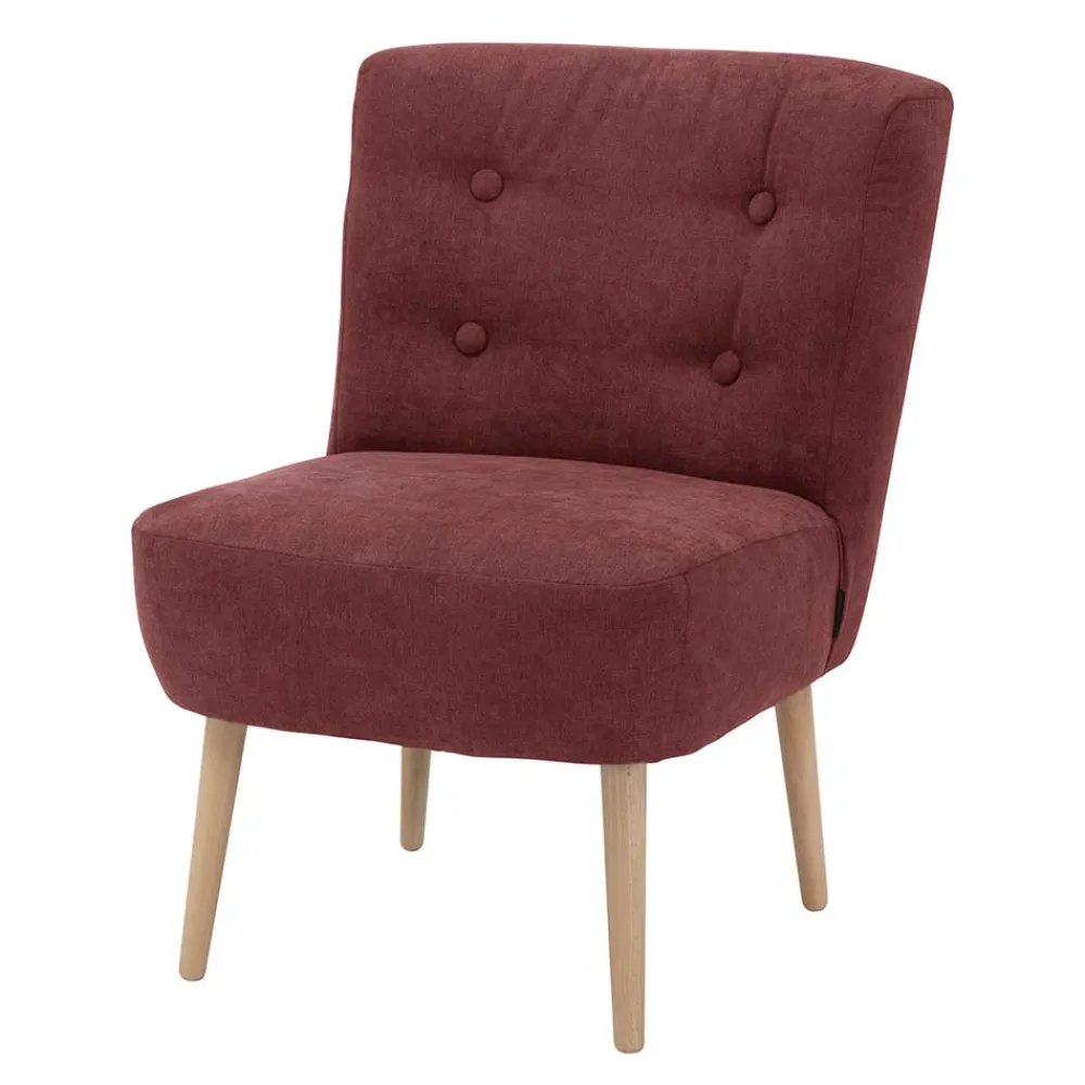 Wohnen Roter Polstersessel im Retrostil - Jitalca