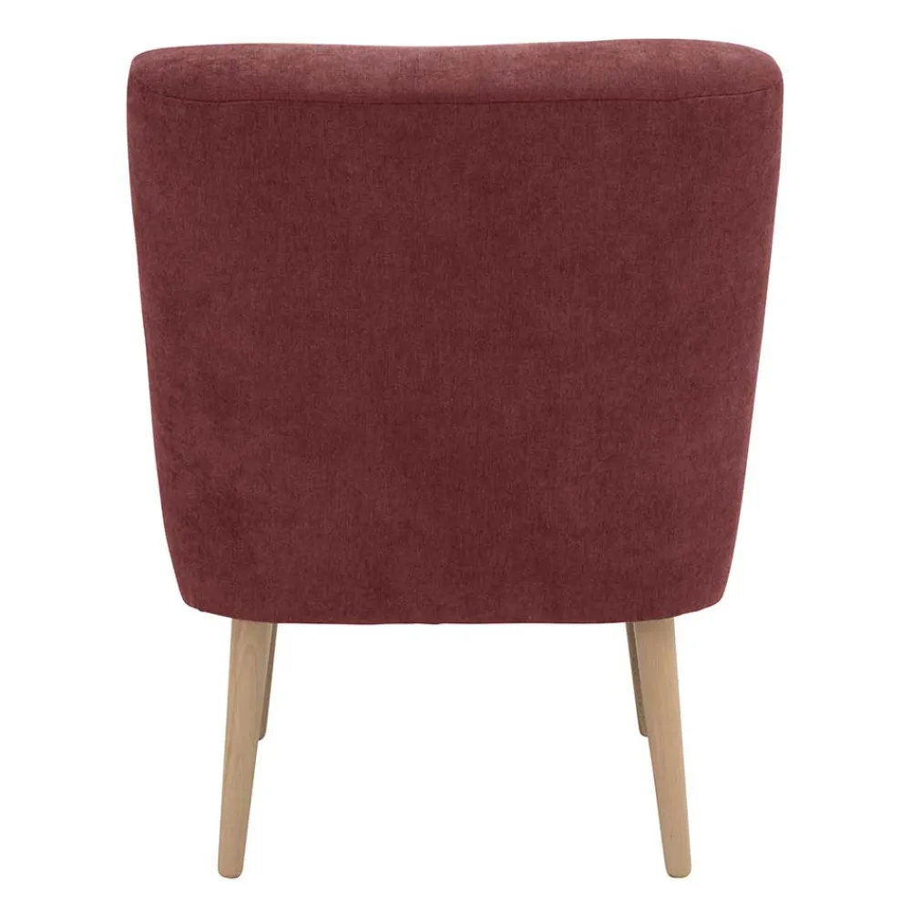 Wohnen Roter Polstersessel im Retrostil - Jitalca