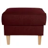 Wohnen Roter Wohnzimmerhocker mit Stoffbezug - Lacaza