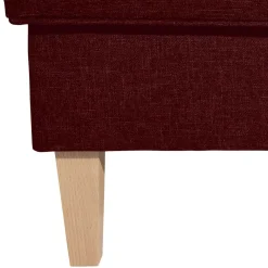 Wohnen Roter Wohnzimmerhocker mit Stoffbezug - Lacaza