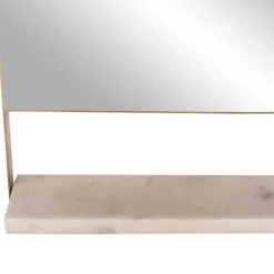 Wohnen Rundbogen-Spiegel mit Marmor Ablage - Nostalc