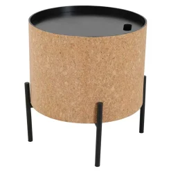 Wohnen Runde Beistelltische mit Stauraum - Abellesa (zweiteilig)