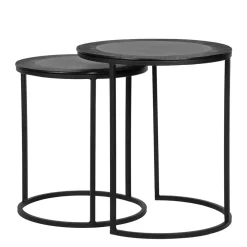 Wohnen Küchentische|Esszimmertische*Runde Beistelltische 2-Satz - Louisonna (zweiteilig)