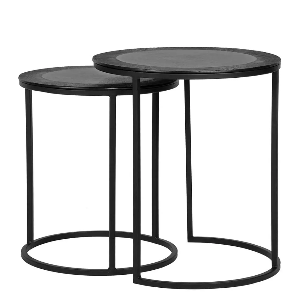 Wohnen Küchentische|Esszimmertische*Runde Beistelltische 2-Satz - Louisonna (zweiteilig)