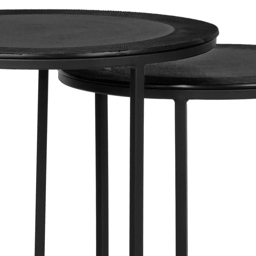 Wohnen Küchentische|Esszimmertische*Runde Beistelltische 2-Satz - Louisonna (zweiteilig)