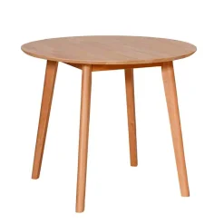 Wohnen Küchen-Essgruppen|Esszimmer Komplett*Runde Essgruppe aus Massivholz - Priemwa (fünfteilig)