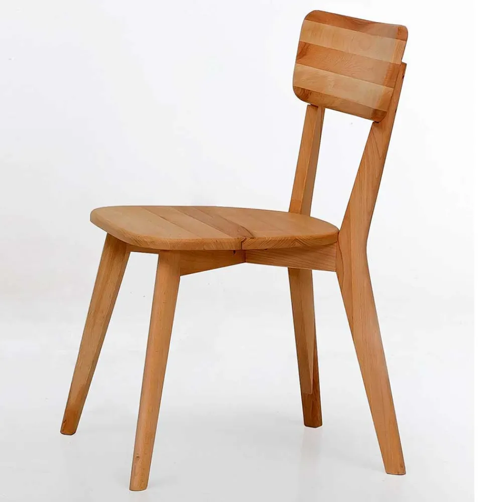 Wohnen Küchen-Essgruppen|Esszimmer Komplett*Runde Essgruppe aus Massivholz - Priemwa (fünfteilig)