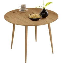 Wohnen Runde Essgruppe mit Schalenstühlen - Fabiola (fünfteilig)