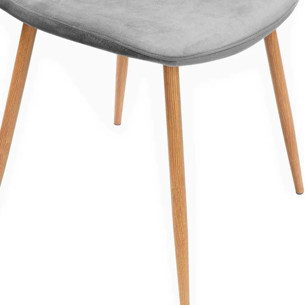 Wohnen Runde Essgruppe mit Schalenstühlen - Fabiola (fünfteilig)