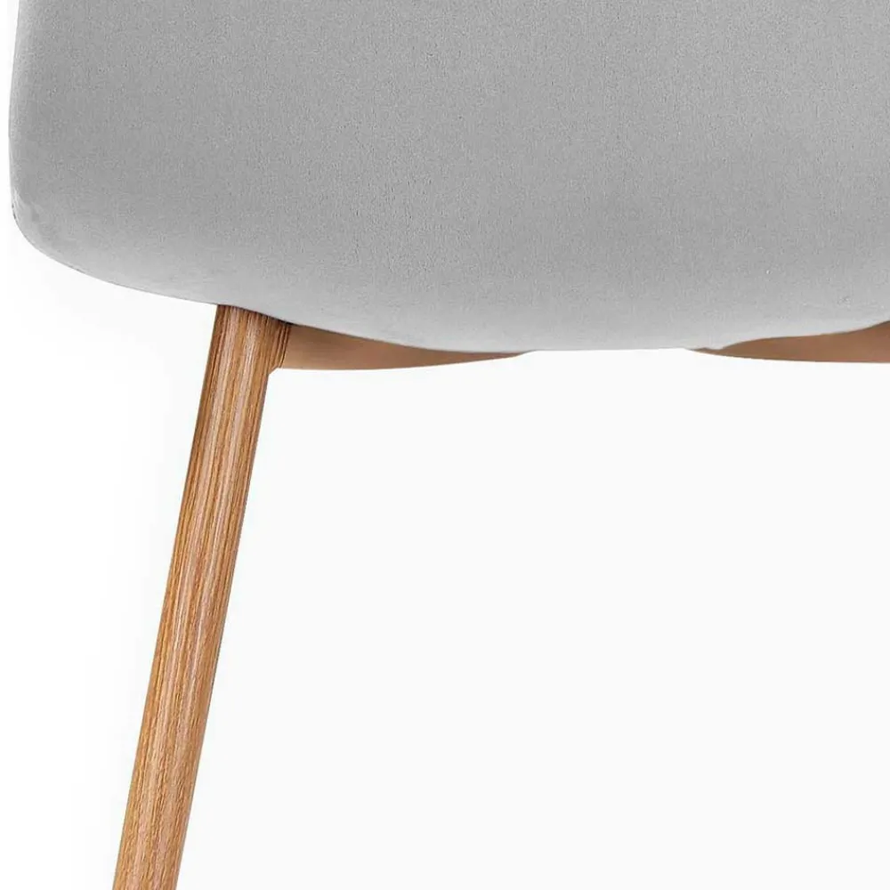 Wohnen Runde Essgruppe mit Schalenstühlen - Fabiola (fünfteilig)