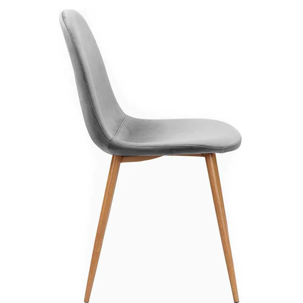 Wohnen Runde Essgruppe mit Schalenstühlen - Fabiola (fünfteilig)