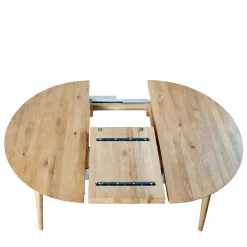 Wohnen Runder Ausziehtisch aus Wildeiche - Venice