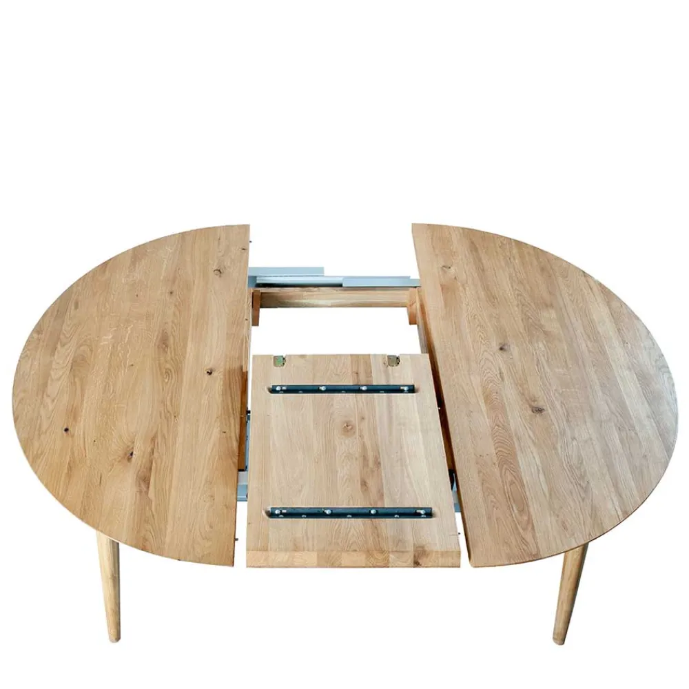 Wohnen Runder Ausziehtisch aus Wildeiche - Venice