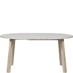 Wohnen Runder Ausziehtisch in Eiche Bianco - Guern