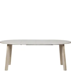 Wohnen Runder Ausziehtisch in Eiche Bianco - Guern