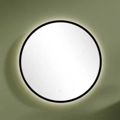 Wohnen Spiegel|Flurspiegel*Runder Badezimmerspiegel mit LED Beleuchtung - Crystoga