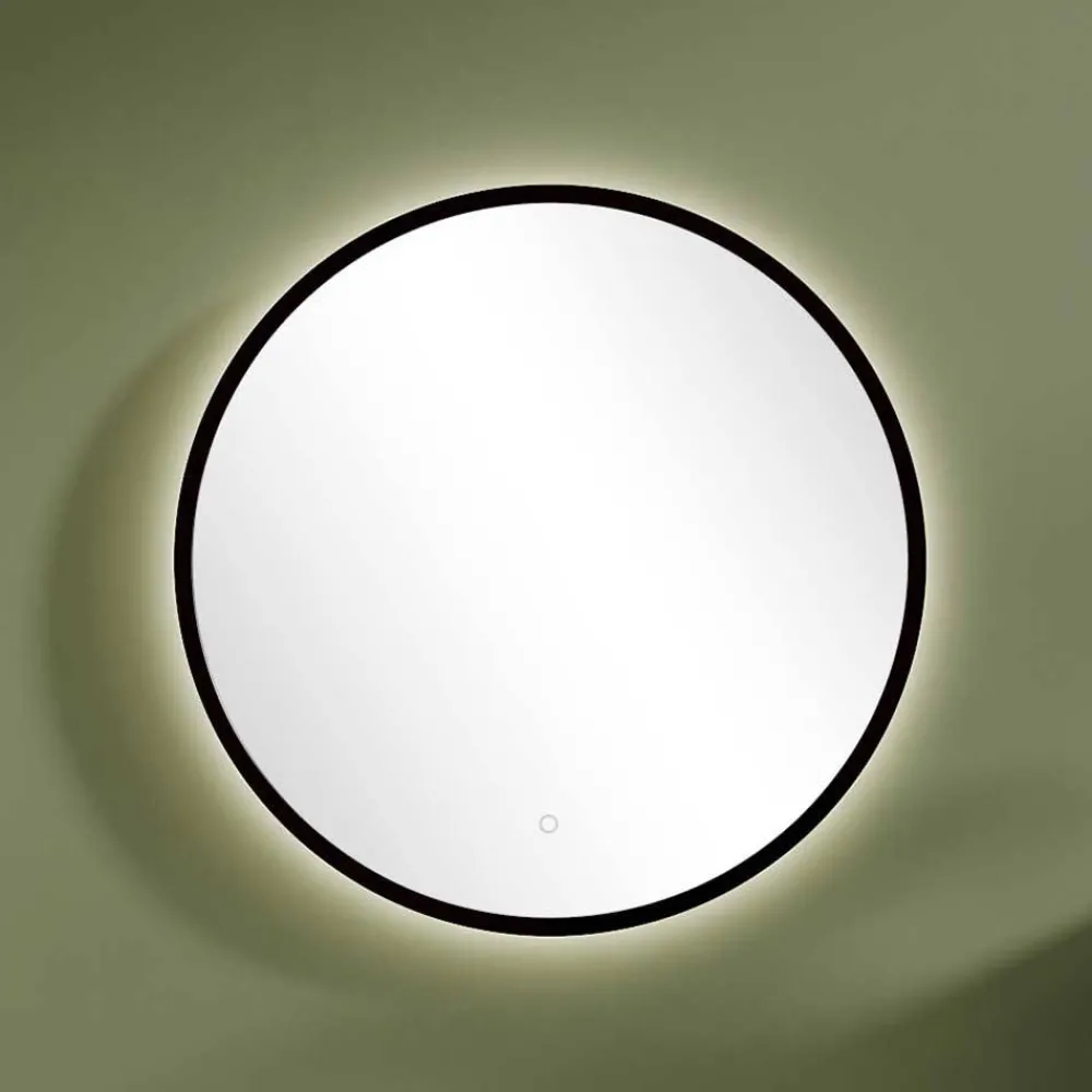 Wohnen Spiegel|Flurspiegel*Runder Badezimmerspiegel mit LED Beleuchtung - Crystoga