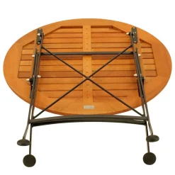 Wohnen Sitzgruppe|Balkonmöbel*Runder Balkonklapptisch & 2 Klappstühle - Jemzon (dreiteilig)