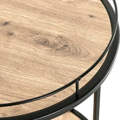 Wohnen Servierwagen|Teewagen*Runder Beistelltisch auf Rollen - Floyda