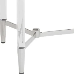 Wohnen Runder Beistelltisch aus Glas & Acrylglas - Babeny