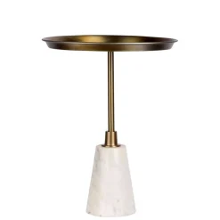 Wohnen Runder Beistelltisch in Gold - Manarola