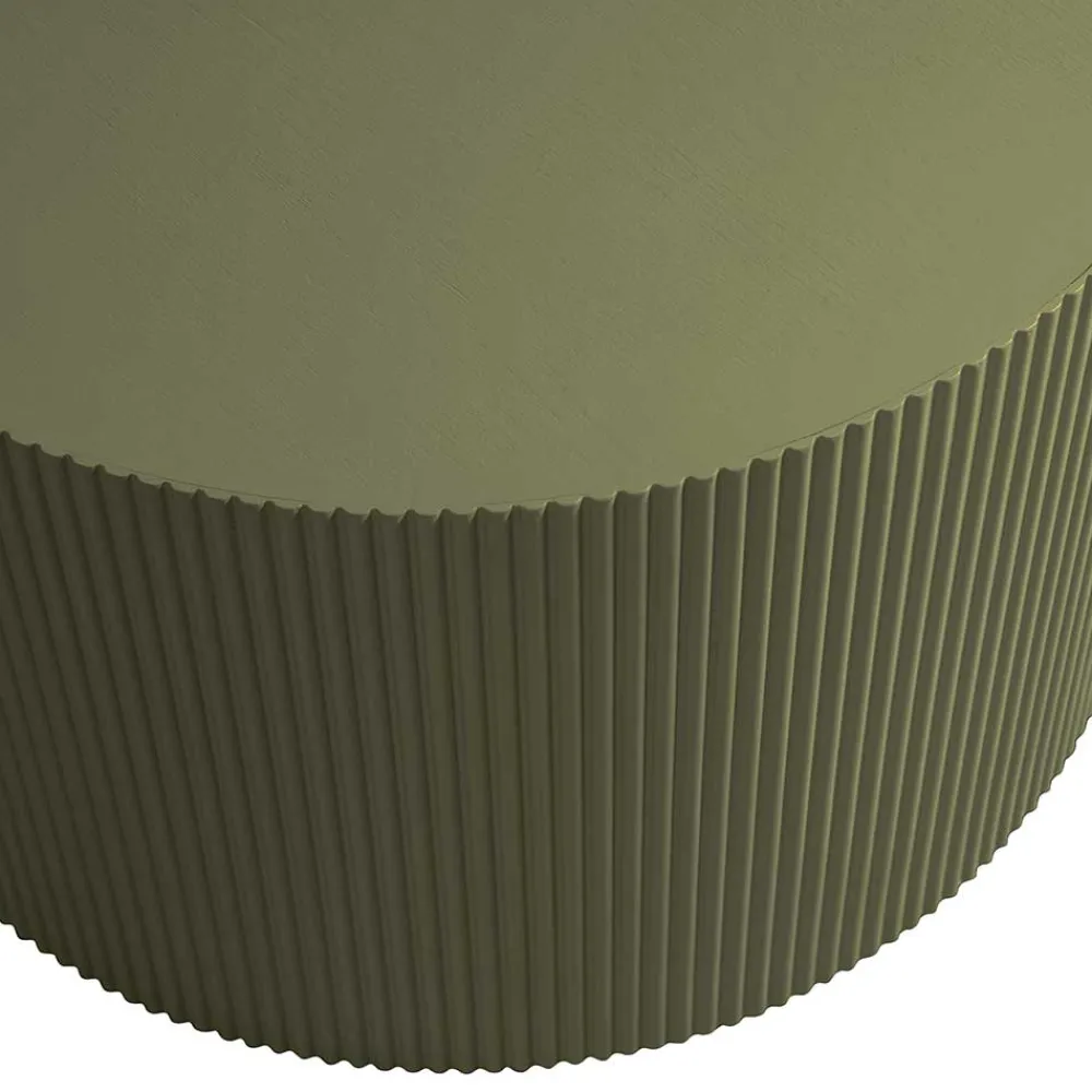 Wohnen Runder Beistelltisch in Oliv Grün - Rhodos