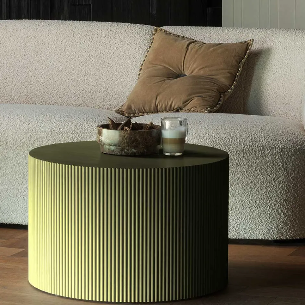 Wohnen Runder Beistelltisch in Oliv Grün - Rhodos