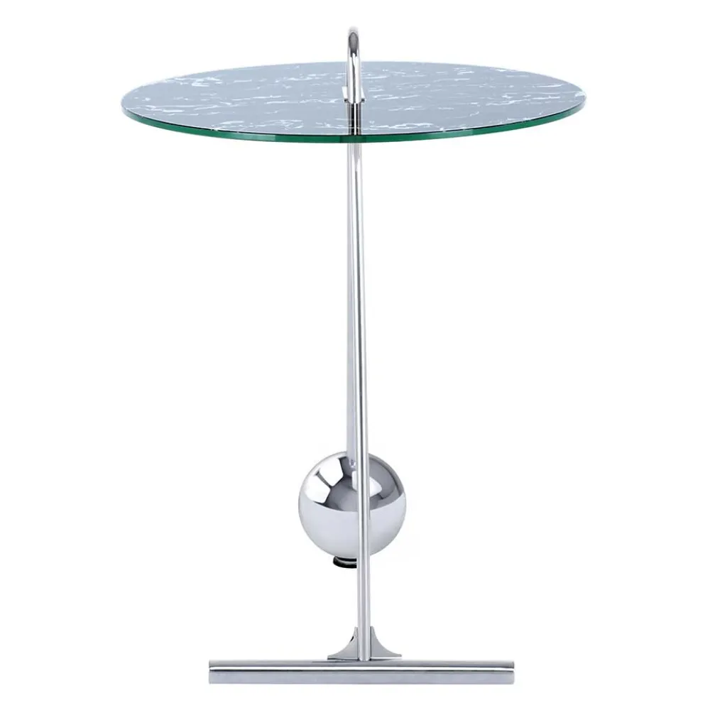 Wohnen Runder Beistelltisch in Schwarz & Silber - Chaylin