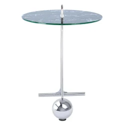 Wohnen Runder Beistelltisch in Schwarz & Silber - Chaylin