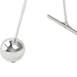 Wohnen Runder Beistelltisch in Schwarz & Silber - Chaylin