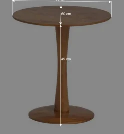 Wohnen Runder Beistelltisch mit Säulengestell - Odrato