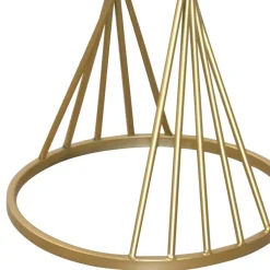 Wohnen Weiße Möbel|Glasmöbel*Runder Beistelltisch mit Spiegelglas Platte - Titu